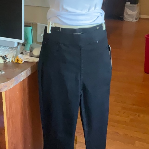 Rachel Roy PEACE Black High-Rise Ankle Skinny Pull On Jeans Size 10/30, NWT - Picture 4 of 14